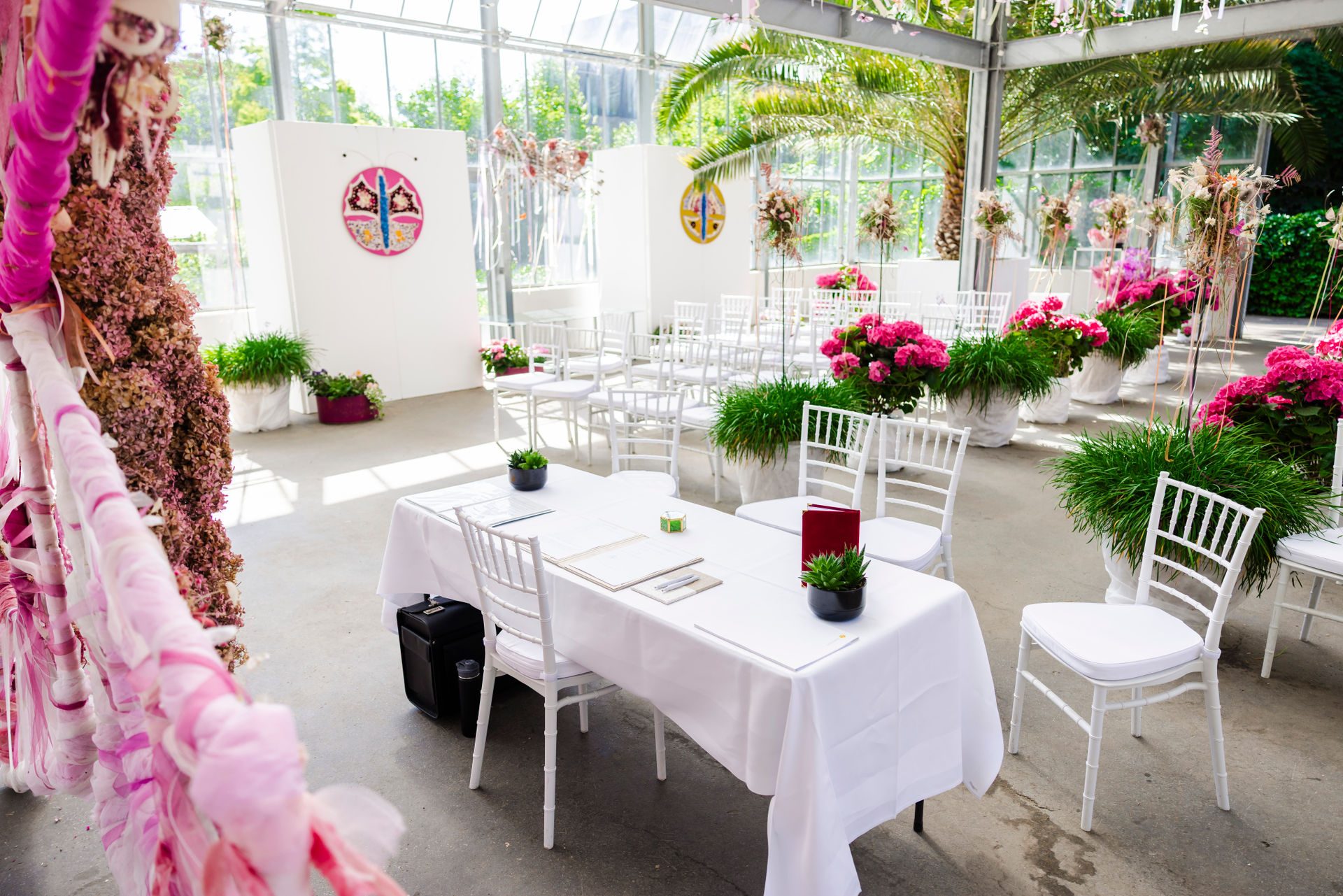 Die Trauung in der Orangerie