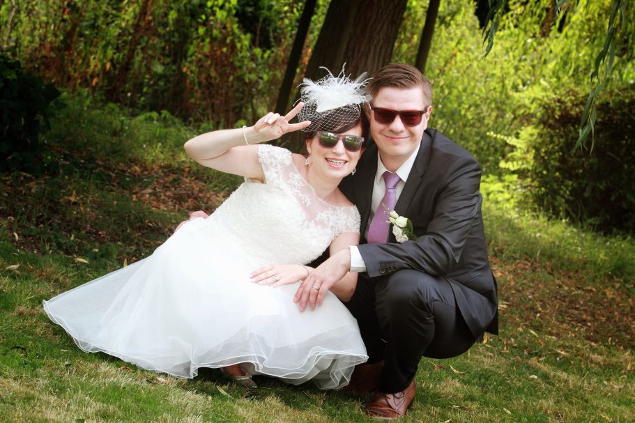 Hochzeitspaar beim Brautpaarshooting in Schwäbisch Gmünd