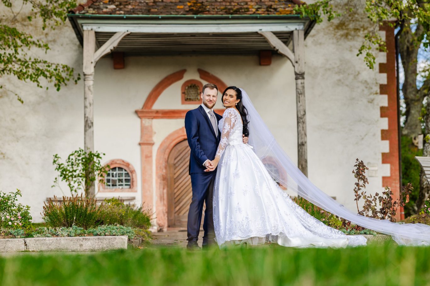 Brautpaarshooting an der Kapelle St. Wendelin