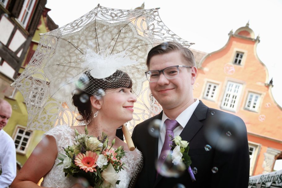 Brautpaarshooting nach der Hochzeit in Schwäbisch Gmünd